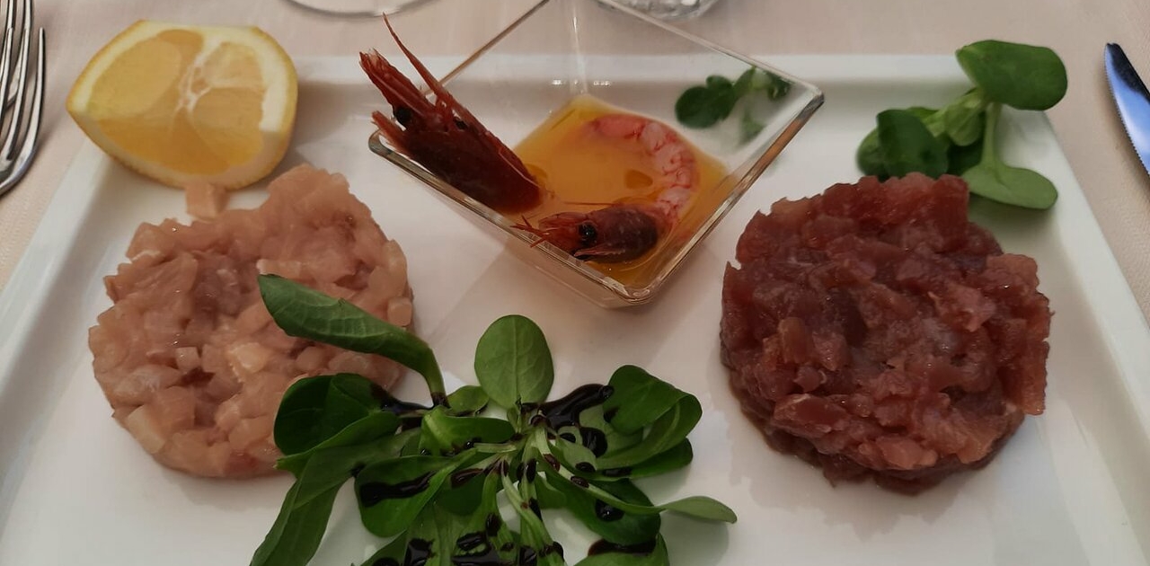 Tartare e scampo